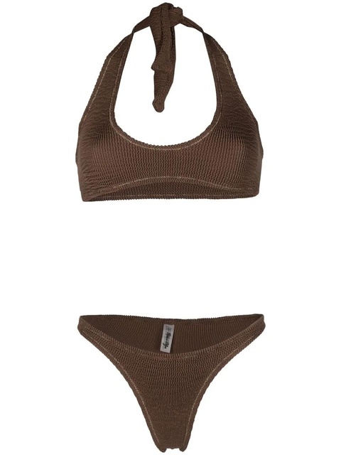 Reina Olga Pilou Scrunch bikini - Brown - zdjęcie produktu nr 1