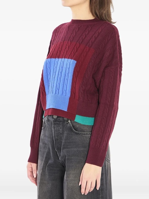 LOEWE x Albers double-layer hem sweater - Red - zdjęcie produktu nr 2
