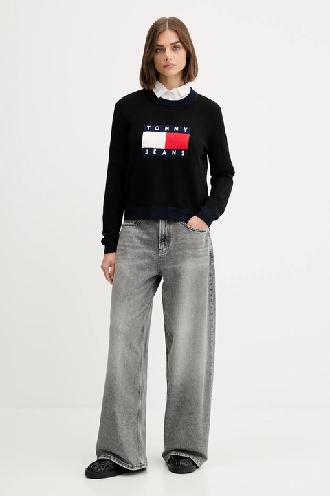 Tommy Jeans jeansy damskie kolor szary DW0DW21736 - zdjęcie produktu nr 2