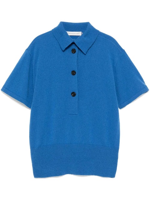 Christopher Esber cashmere polo jumper - Blue - zdjęcie produktu nr 1