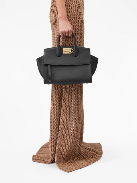 Ferragamo medium The Studio Soft tote bag - Black - zdjęcie produktu nr 1