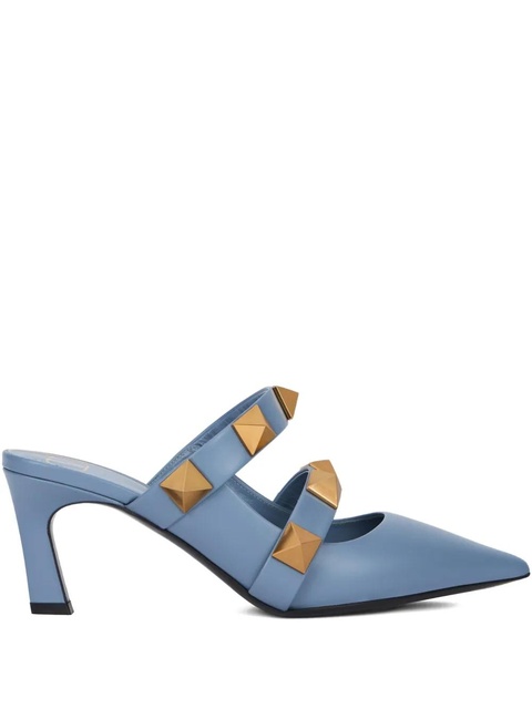 Valentino Garavani studded-strap mules - Blue - zdjęcie produktu nr 1