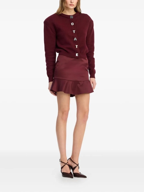 ROTATE BIRGER CHRISTENSEN firm knit cardigan - Red - zdjęcie produktu nr 2