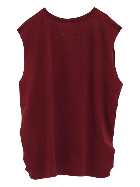 Maison Margiela cotton sleeveless top - Red - zdjęcie produktu nr 2