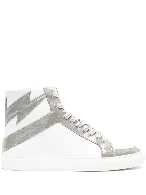 Zadig&Voltaire High Flash Infinity leather sneakers - White - zdjęcie produktu nr 1