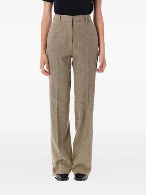 Golden Goose Maeva herringbone trousers - Brown - zdjęcie produktu nr 1