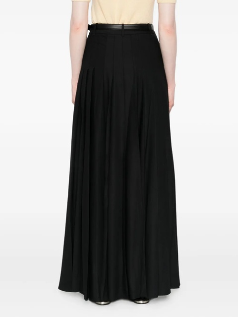 Self-Portrait pleated belted skirt - Black - zdjęcie produktu nr 2
