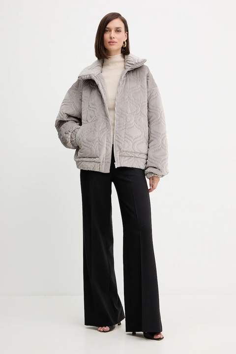 Marella sweter wełniany damski kolor beżowy z półgolfem 2523366254200 - zdjęcie produktu nr 2