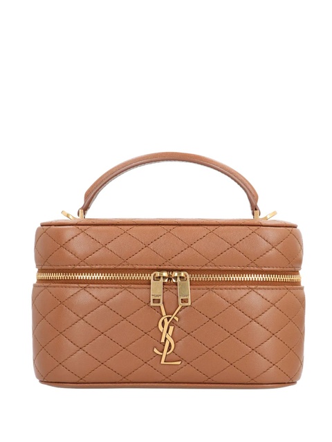 Saint Laurent quilted top-handle bag - Brown - zdjęcie produktu nr 1
