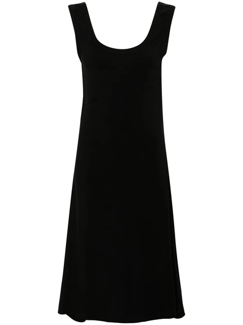 Jil Sander scoop-neck midi dress - Black - zdjęcie produktu nr 1