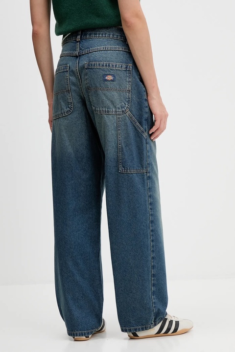 Dickies jeansy HERNDON damskie high waist DK0A4YPY - zdjęcie produktu nr 2