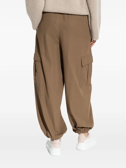 Max Mara elasticated tapered trousers - 003 BROWN - zdjęcie produktu nr 2