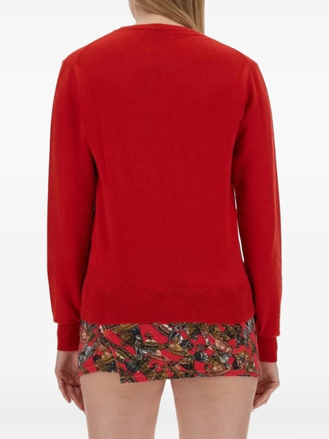 Vivienne Westwood orb-logo sweater - Red - zdjęcie produktu nr 1