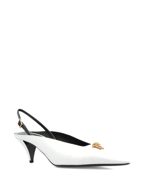 Versace 55mm Medusa leather pumps - White - zdjęcie produktu nr 2