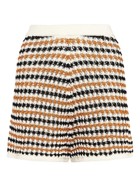 ERES Disco striped crochet shorts - White - zdjęcie produktu nr 1