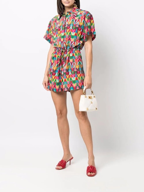 Valentino Garavani Optical print playsuit - Green - zdjęcie produktu nr 2