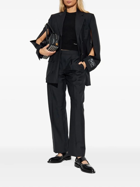 Alexander Wang logo crew-neck T-shirt - Black - zdjęcie produktu nr 1