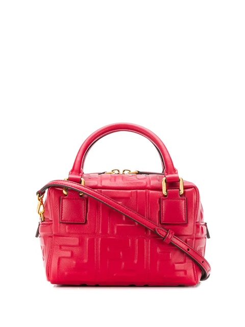 FENDI mini Boston leather bag - Red - zdjęcie produktu nr 1