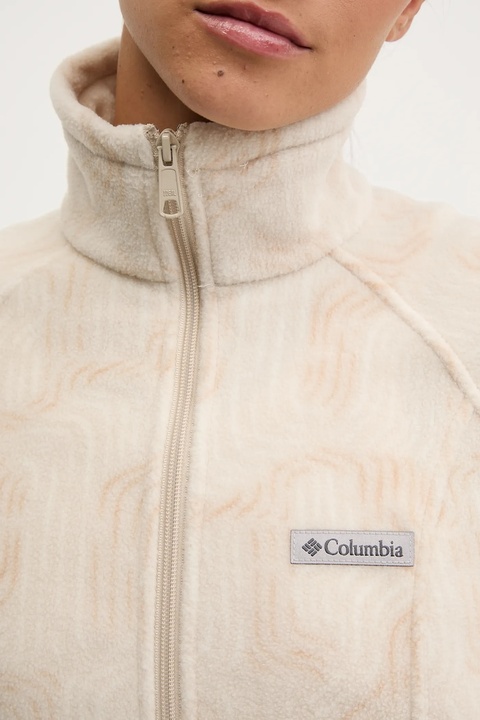 Columbia bluza sportowa Benton Springs kolor beżowy wzorzysta 2021771 - zdjęcie produktu nr 2