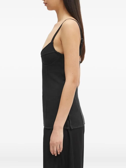 OUR LEGACY ribbed-knit scoop-neck top - Black - zdjęcie produktu nr 2
