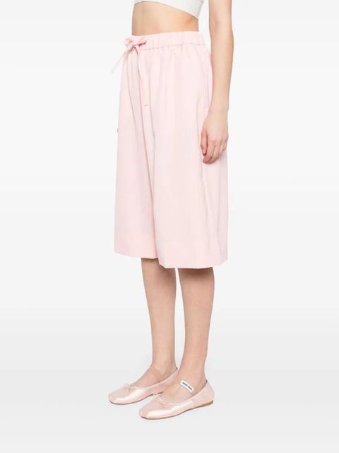 Simone Rocha wide-leg elasticated long shorts - Pink - zdjęcie produktu nr 2