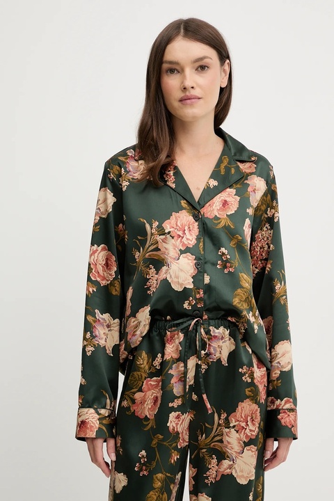 Lauren Ralph Lauren piżama damska kolor zielony satynowa ILN72461 - zdjęcie produktu nr 2