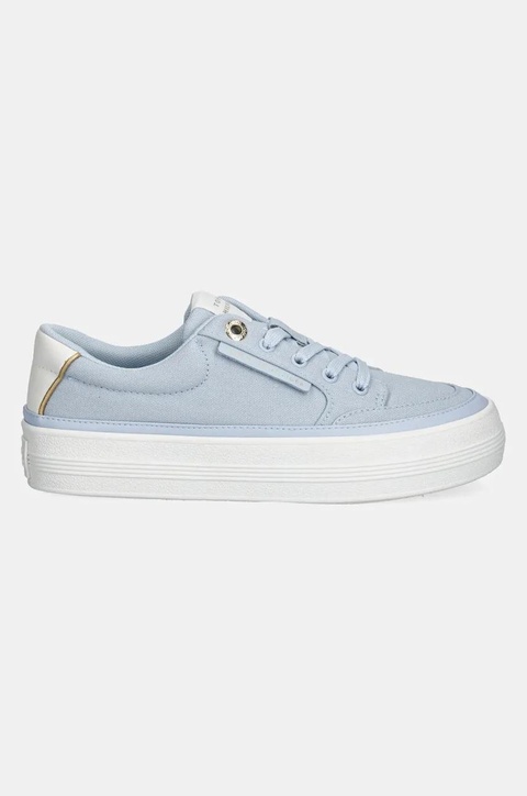 Tommy Hilfiger tenisówki ESSENTIAL VULC TEXTILE SNEAKER damskie kolor niebieski FW0FW08323 - zdjęcie produktu nr 2