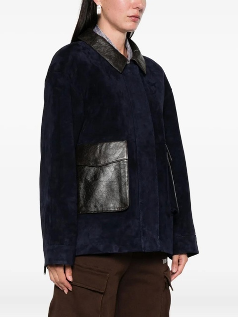 ducie Magda leather jacket - Blue - zdjęcie produktu nr 1