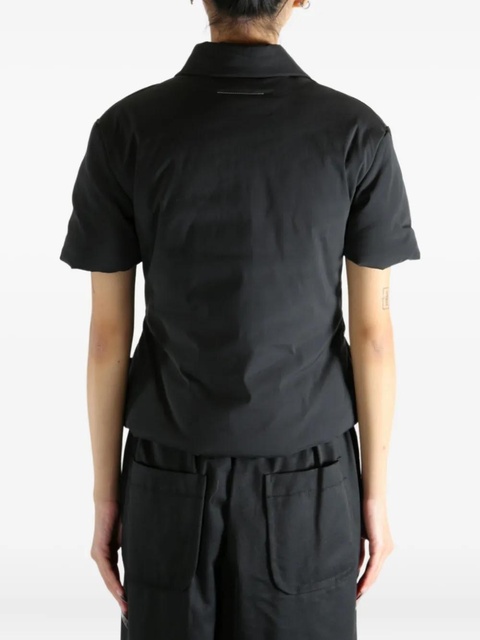 MM6 Maison Margiela padded polo shirt - Black - zdjęcie produktu nr 1