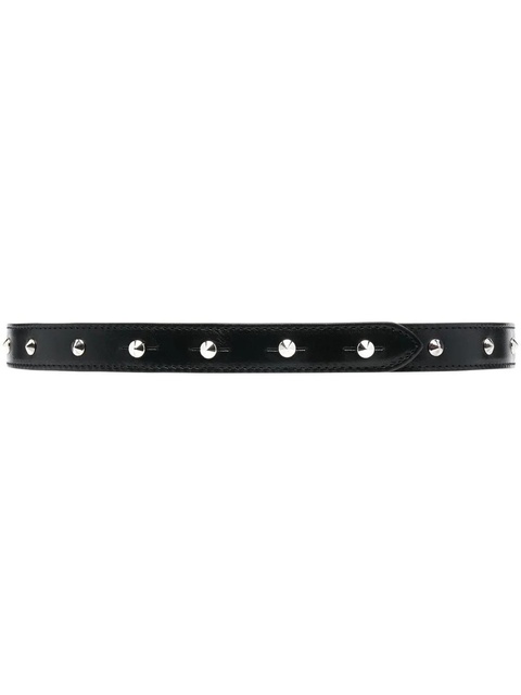 Alexander McQueen studded leather belt - Black - zdjęcie produktu nr 2