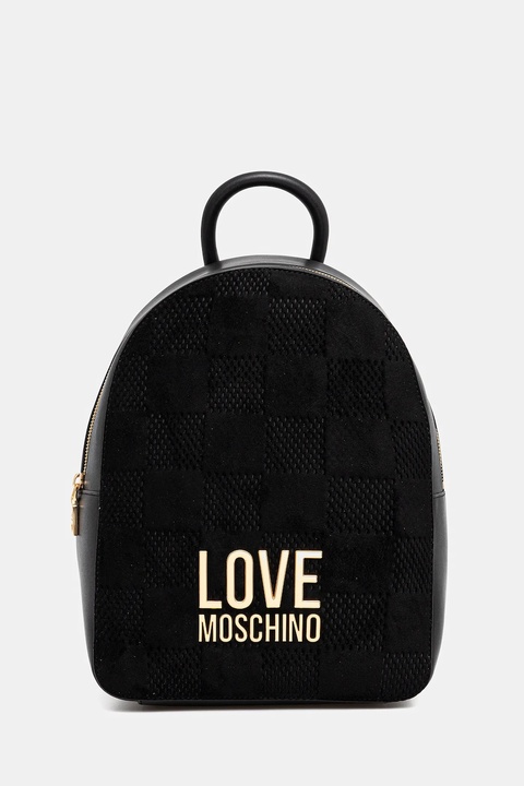 Love Moschino plecak damski kolor czarny duży z aplikacją JC4124PP0NKB100A - zdjęcie produktu nr 2