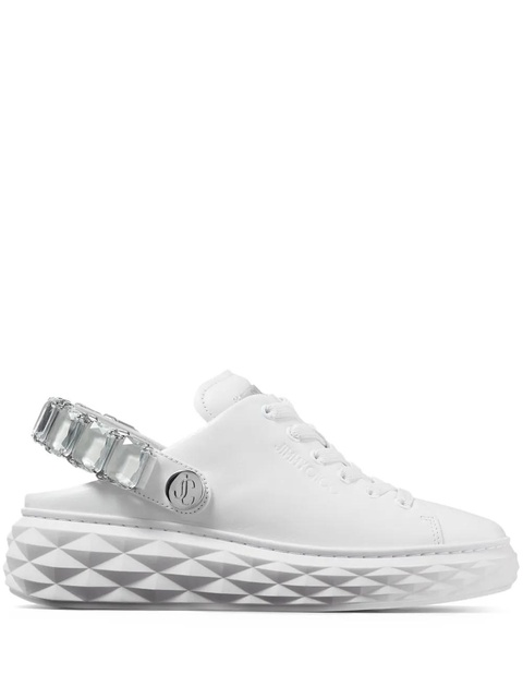 Jimmy Choo Diamond Maxi Sling slippers - White - zdjęcie produktu nr 1
