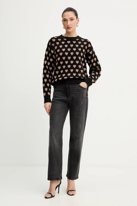 Morgan sweter damski kolor czarny lekki MCOEUR - zdjęcie produktu nr 2