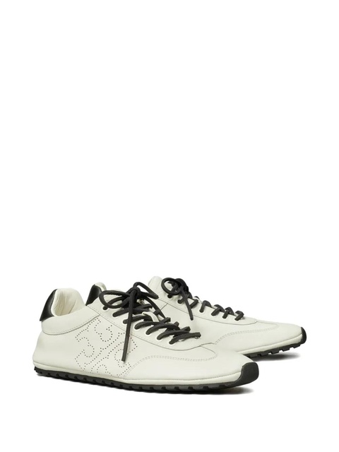 Tory Burch leather perforated sneakers - White - zdjęcie produktu nr 1