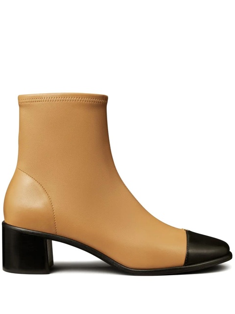 Tory Burch 50mm cap-toe ankle boots - Brown - zdjęcie produktu nr 1