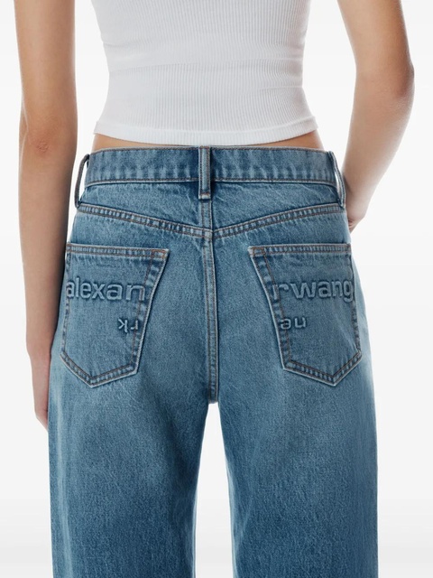Alexander Wang mid-rise straight-leg jeans - Blue - zdjęcie produktu nr 2