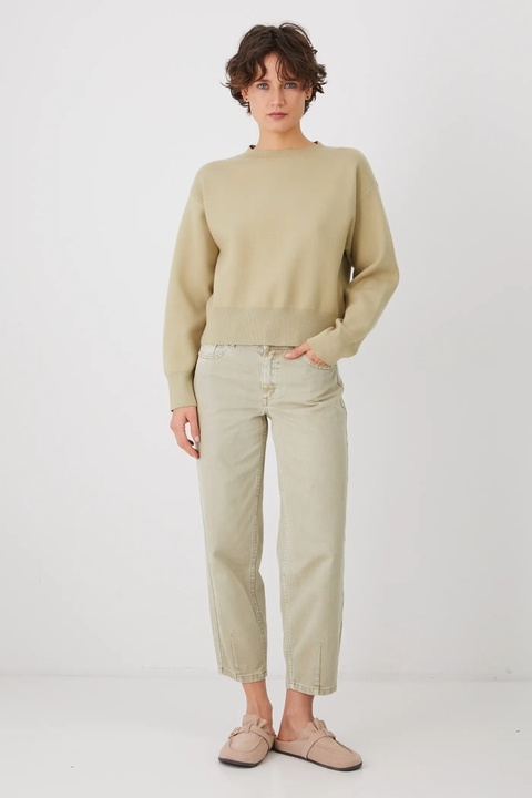 Medicine sweter damski kolor zielony lekki - zdjęcie produktu nr 2