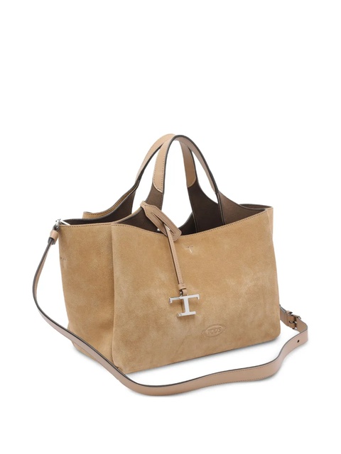 Tod's logo-charm suede tote bag - Brown - zdjęcie produktu nr 2