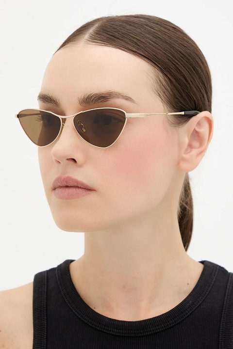 Saint Laurent okulary przeciwsłoneczne damskie kolor złoty SL 830 - zdjęcie produktu nr 1