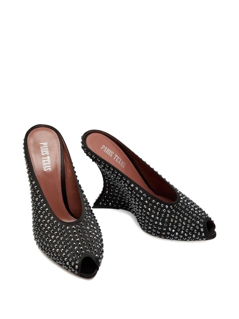 Paris Texas 105mm Nina stud-embellishment sandals - Black - zdjęcie produktu nr 2