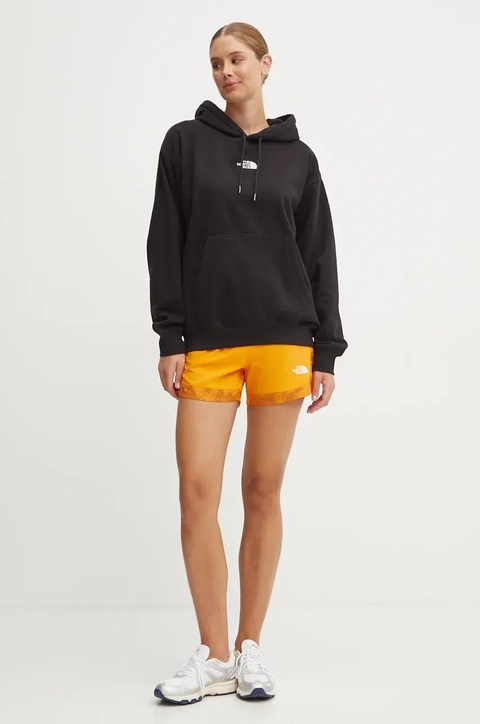 The North Face bluza Essential Hoodie damska kolor czarny z kapturem z aplikacją NF0A89ENJK31 - zdjęcie produktu nr 2