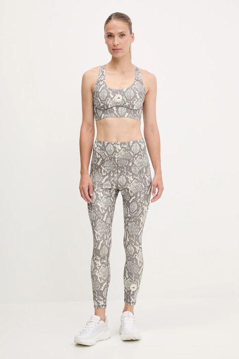 adidas by Stella McCartney legginsy treningowe TruePurpose damskie kolor beżowy wzorzyste JW4556 - zdjęcie produktu nr 2