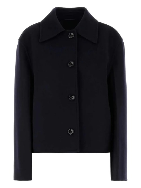 Jil Sander button-fastening collared jacket - Black - zdjęcie produktu nr 1