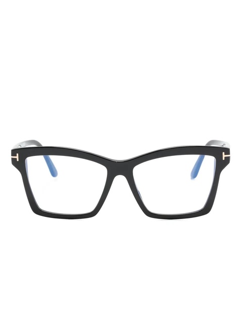TOM FORD Eyewear T-hinge square-frame glasses - Black - zdjęcie produktu nr 1