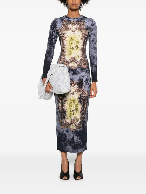 Jean Paul Gaultier Médaillon-print maxi dress - Blue - zdjęcie produktu nr 2