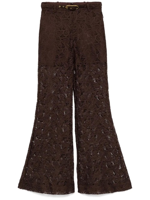 ZIMMERMANN Illustration Lace trousers - Brown - zdjęcie produktu nr 1