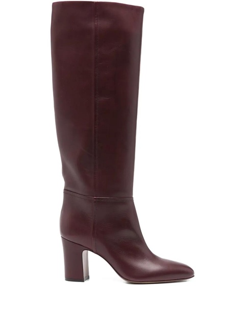 Paris Texas 70mm leather block-heel boots - Red - zdjęcie produktu nr 1