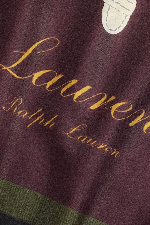 Lauren Ralph Lauren apaszka jedwabna damski kolor bordowy wzorzysty 454P04588 - zdjęcie produktu nr 2