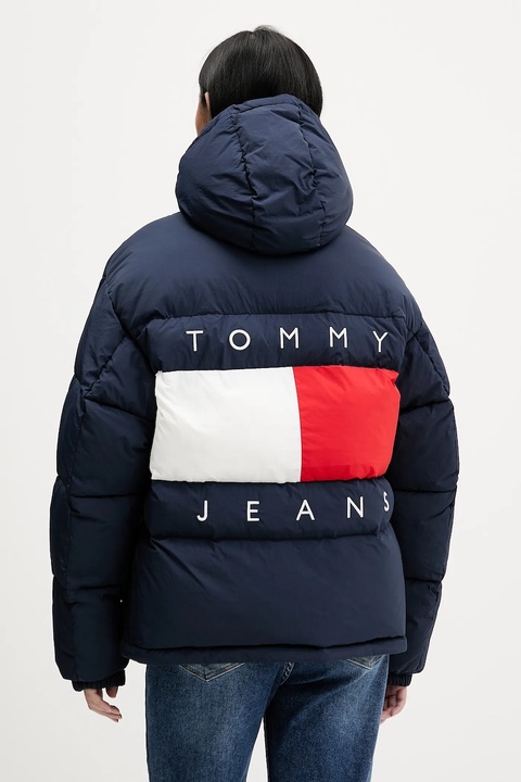 Tommy Jeans kurtka kolor granatowy zimowa DW0DW22041 - zdjęcie produktu nr 2