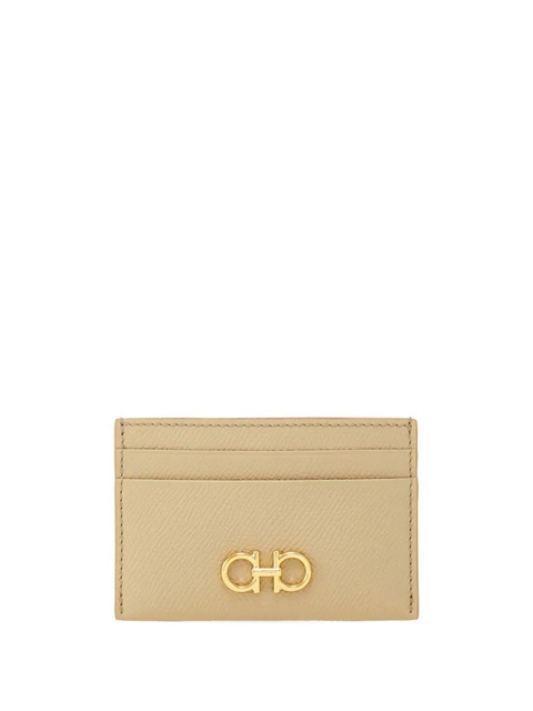 Ferragamo Gancini cardholder - Neutrals - zdjęcie produktu nr 1